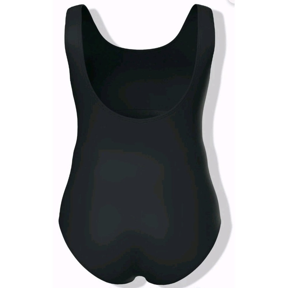 Ulla Popken Squiggle Swimsuit Black Size 32 Non Wired Lined UPF 20+ - Picture 5 of 11